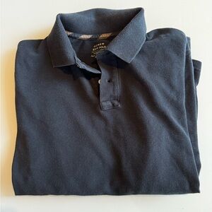 J Crew Men’s Medium Long Sleeve Polo in Black